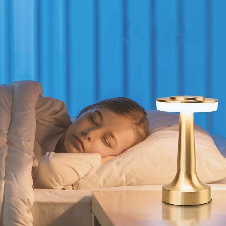 LAMPE DE TABLE GRAMI ARGENTÉ
