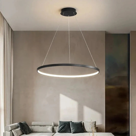 SUSPENSION ANNEAU NOIR