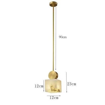 SUSPENSION MEMOI VRAIS MARBRE
