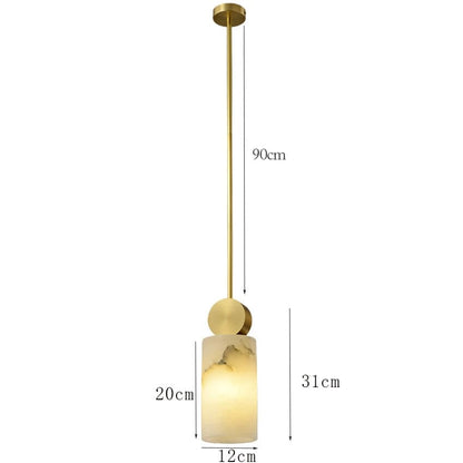 SUSPENSION MEMOI VRAIS MARBRE