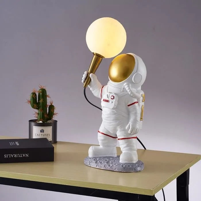 LAMPE DE TABLE ASTROME BLANC