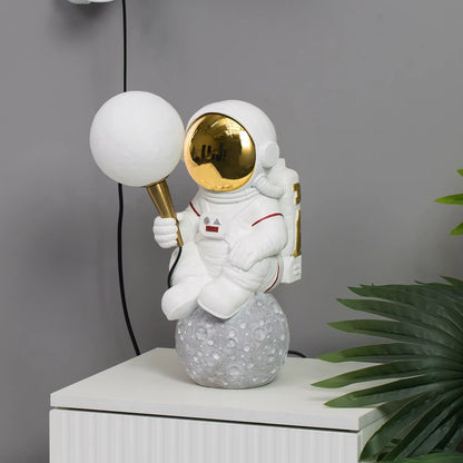 LAMPE DE TABLE ASTROME BLANC