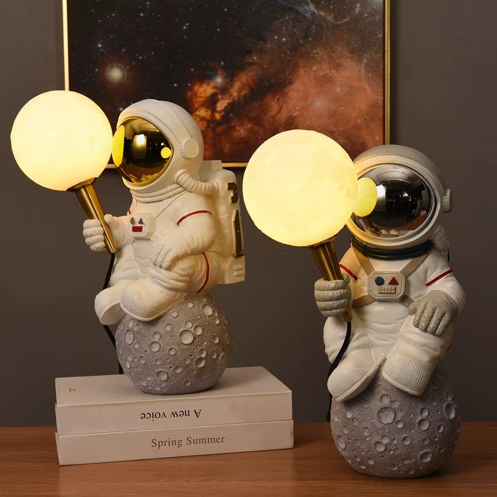 LAMPE DE TABLE ASTROME BLANC